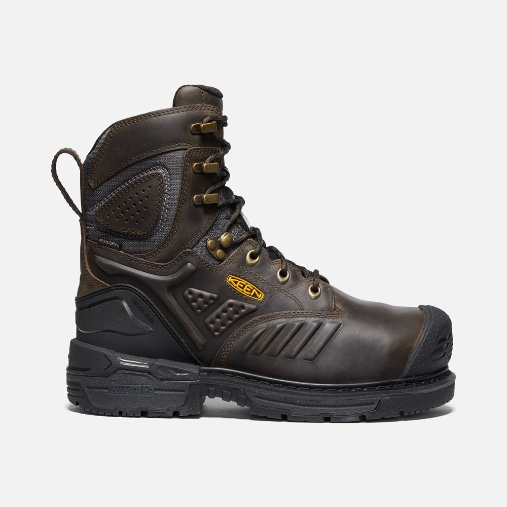 Keen Laarzen Heren Zwart Bruin - Csa Philadelphia 8" Internal Met Waterproof (Carbon-Fiber Toe) - 27